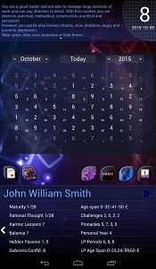 Personal numerology calendar for Android