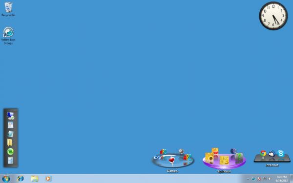 Desktop with VeBest Icon Groups